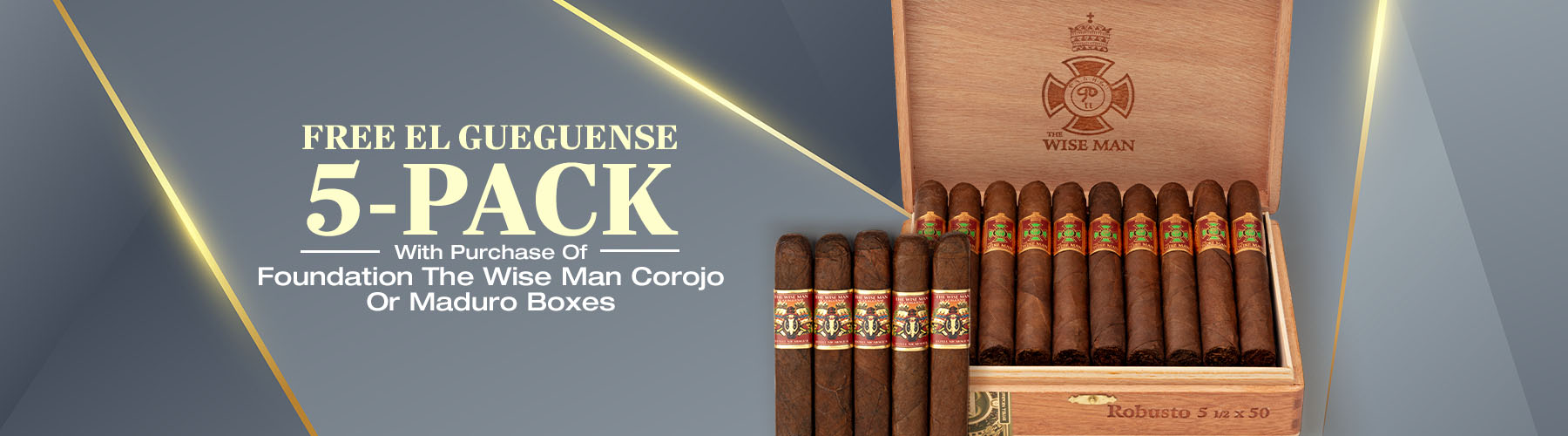 5 Cigars Free With Foundation